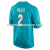 NFL20e1c7G06-2aec4f Mens Nike Malik Willis Aqua Miami Dolphins Game Jersey
