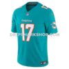 Mens Nike Jaylen Waddle Aqua Miami Dolphins Vapor Fuse Limited Jersey