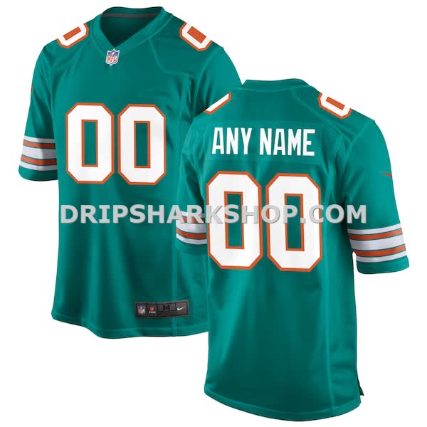 Mens Nike Aqua Miami Dolphins Alternate Custom Game Jersey Pi3888000