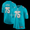 Mens Nike Greg Little Aqua Miami Dolphins Game Jersey