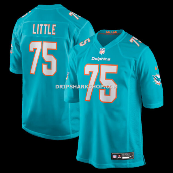 Mens Nike Greg Little Aqua Miami Dolphins Game Jersey