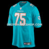 Mens Nike Greg Little Aqua Miami Dolphins Game Jersey