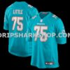 Mens Nike Greg Little Aqua Miami Dolphins Game Jersey