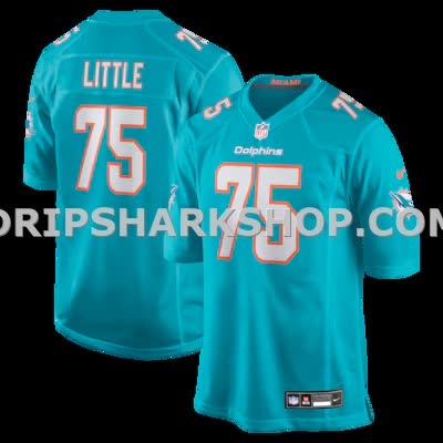 Mens Nike Greg Little Aqua Miami Dolphins Game Jersey