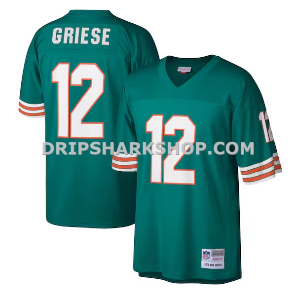 Mens Mitchell And Ness Bob Griese Aqua Miami Dolphins Legacy Replica Jersey Pi3610000