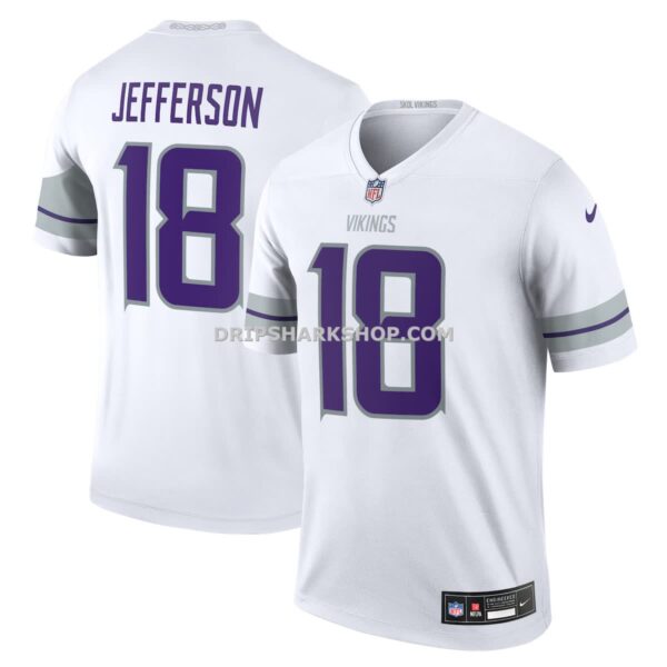 Mens Nike Justin Jefferson White Minnesota Vikings Legend Player Performance Top