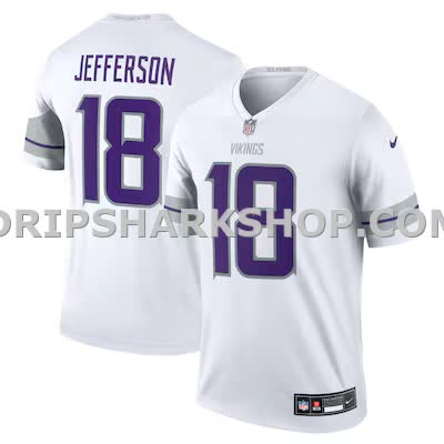 Mens Nike Justin Jefferson White Minnesota Vikings Legend Player Performance Top