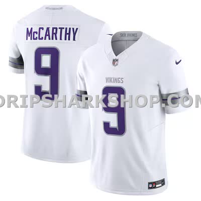 Mens Nike Jj Mccarthy White Minnesota Vikings Vapor Fuse Limited Jersey