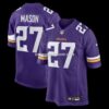 Mens Nike Jordan Mason Purple Minnesota Vikings Team Game Jersey