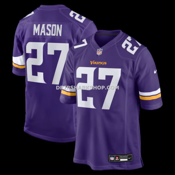 Mens Nike Jordan Mason Purple Minnesota Vikings Team Game Jersey
