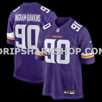 Mens Nike Tyrion Ingram Dawkins Purple Minnesota Vikings Team Game Jersey
