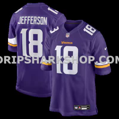 Mens Nike Justin Jefferson Purple Minnesota Vikings Player Game Jersey
