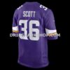 Mens Nike Zavier Scott Purple Minnesota Vikings Team Game Jersey