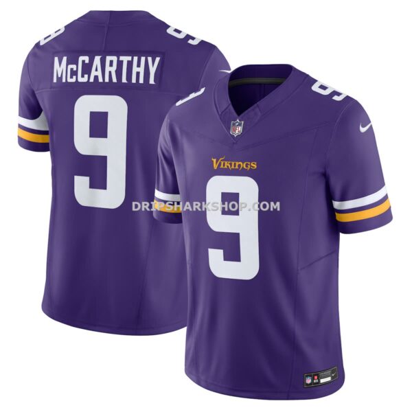 Mens Nike Jj Mccarthy Purple Minnesota Vikings Vapor Fuse Limited Jersey