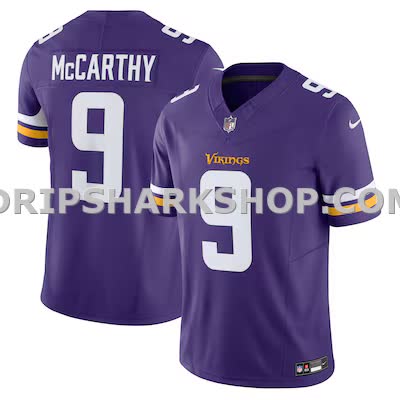 Mens Nike Jj Mccarthy Purple Minnesota Vikings Vapor Fuse Limited Jersey