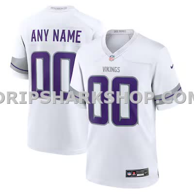 Mens Nike White Minnesota Vikings Alternate Custom Game Jersey