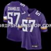NFL212d19M01-023cfb Mens Nike Chaz Chambliss Purple Minnesota Vikings Team Game Jersey
