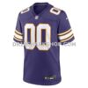 Mens Nike Purple Minnesota Vikings Classic Custom Game Jersey