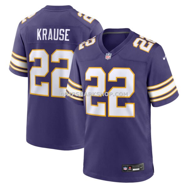 Mens Nike Paul Krause Purple Minnesota Vikings Retired Player Alternate Game Jersey