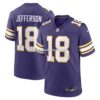 Mens Nike Justin Jefferson Purple Minnesota Vikings Classic Player Game Jersey