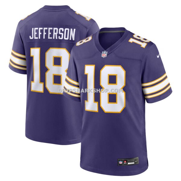 Mens Nike Justin Jefferson Purple Minnesota Vikings Classic Player Game Jersey