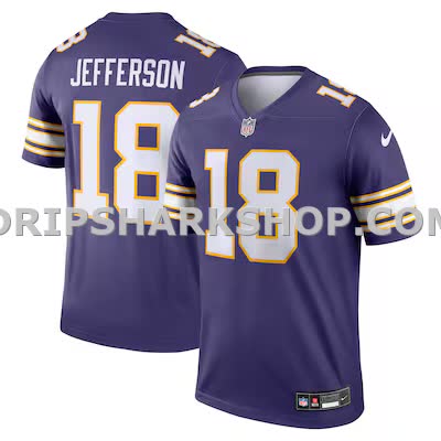 Mens Nike Justin Jefferson Purple Minnesota Vikings Legend Player Performance Top
