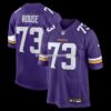 NFL213819G04-b0d7d8 Mens Nike Walter Rouse Purple Minnesota Vikings Team Game Jersey