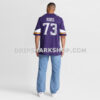 NFL213819G11-09053e Mens Nike Walter Rouse Purple Minnesota Vikings Team Game Jersey