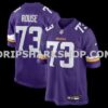 NFL213819M01-5490e6 Mens Nike Walter Rouse Purple Minnesota Vikings Team Game Jersey