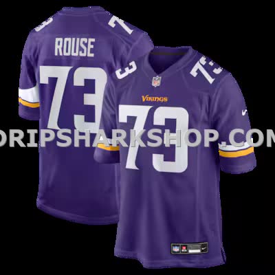 Mens Nike Walter Rouse Purple Minnesota Vikings Team Game Jersey