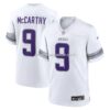 NFL21392cG04-35347e Mens Nike Jj Mccarthy White Minnesota Vikings Alternate Game Player Jersey