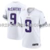 NFL21392cM01-e06d97 Mens Nike Jj Mccarthy White Minnesota Vikings Alternate Game Player Jersey