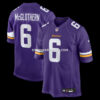 Mens Nike Dwight Mcglothern Purple Minnesota Vikings Team Game Jersey