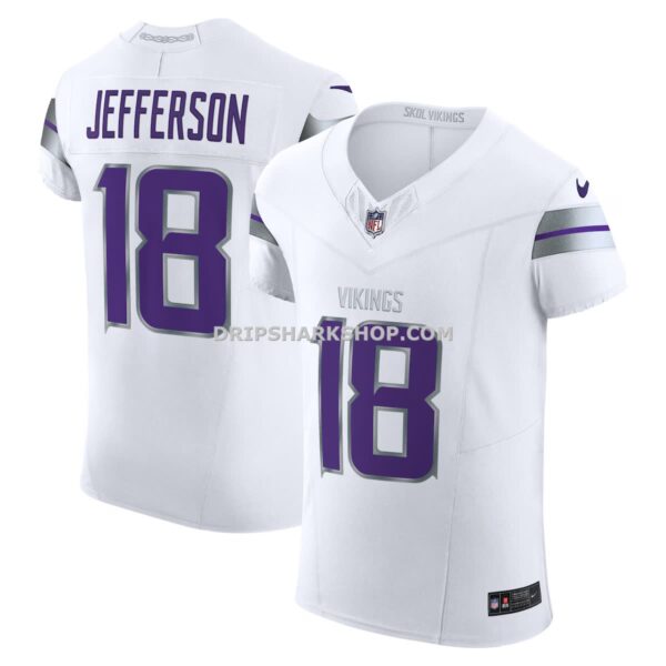 Mens Nike Justin Jefferson White Minnesota Vikings Alternate Vapor Fuse Elite Player Jersey