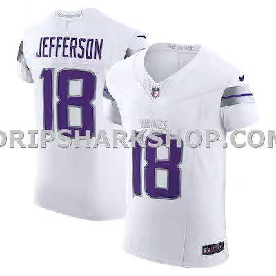 Mens Nike Justin Jefferson White Minnesota Vikings Alternate Vapor Fuse Elite Player Jersey
