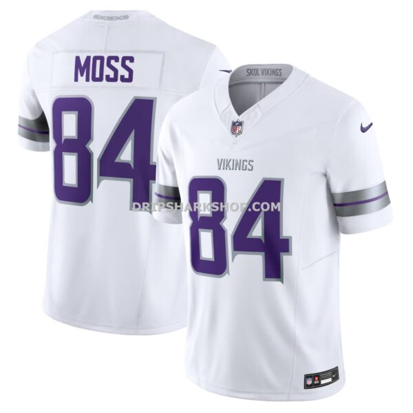 Mens Nike Randy Moss White Minnesota Vikings Alternate Vapor Fuse Retired Player Limited Jersey