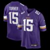Mens Nike Dallas Turner Purple Minnesota Vikings Player Game Jersey