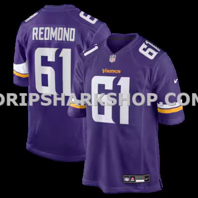 Mens Nike Jalen Redmond Purple Minnesota Vikings Game Jersey
