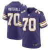 NFL214789G04-37aa13 Mens Nike Jim Marshall Purple Minnesota Vikings Retired Player Alternate Game Jersey