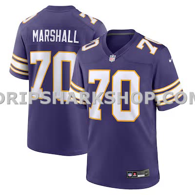 Mens Nike Jim Marshall Purple Minnesota Vikings Retired Player Alternate Game Jersey