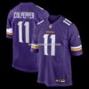 Mens Nike Daunte Culpepper Purple Minnesota Vikings Game Retired Player Jersey
