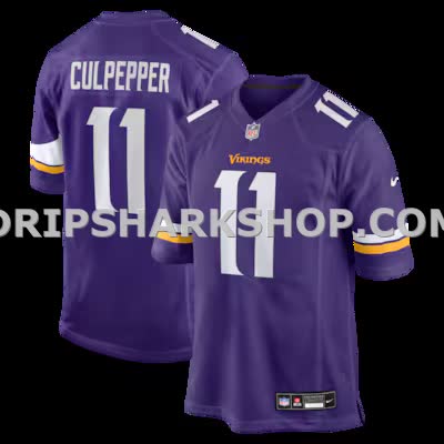 Mens Nike Daunte Culpepper Purple Minnesota Vikings Game Retired Player Jersey
