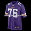 Mens Nike Will Fries Purple Minnesota Vikings Team Game Jersey