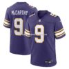 NFL2154f1G04-008a97 Mens Nike Jj Mccarthy Purple Minnesota Vikings 2nd Alternate Player Game Jersey