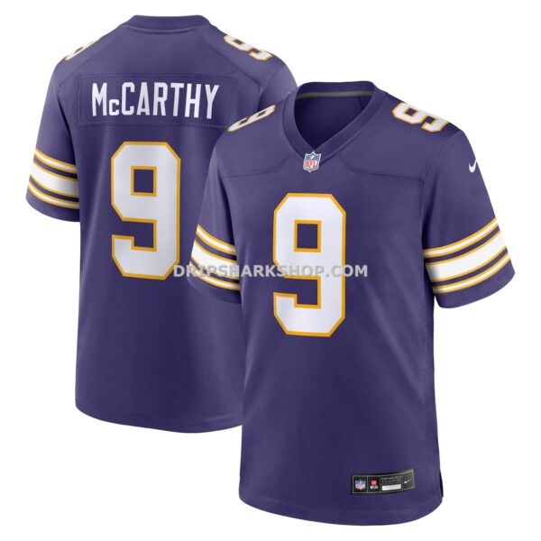NFL2154f1G04-008a97 Mens Nike Jj Mccarthy Purple Minnesota Vikings 2nd Alternate Player Game Jersey