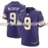 NFL2154f1M01-749892 Mens Nike Jj Mccarthy Purple Minnesota Vikings 2nd Alternate Player Game Jersey