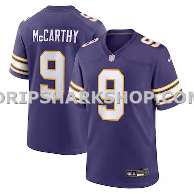 Mens Nike Jj Mccarthy Purple Minnesota Vikings 2nd Alternate Player Game Jersey