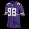 Mens Nike Bo Richter Purple Minnesota Vikings Team Game Jersey