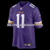 Mens Nike Carson Wentz Purple Minnesota Vikings Team Game Jersey