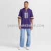 Mens Nike Carson Wentz Purple Minnesota Vikings Team Game Jersey